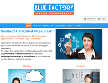 Tablet Screenshot of bluefactory.nl