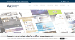 Desktop Screenshot of bluefactory.es