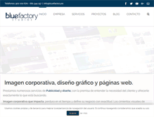 Tablet Screenshot of bluefactory.es